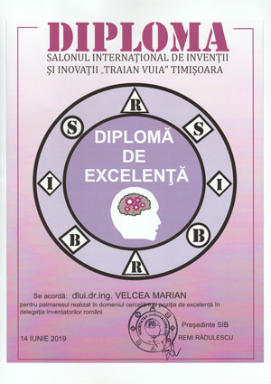 Traian-Vuia-2019_Diploma-de-Excelenta-a-Salonului_-Marian-Velcea-pt--pozitia-de-excelenta-in-delegatia-inventatorilor-romani
